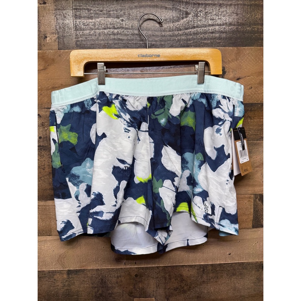 The North Face Women's XXL Running Shorts Floral Print‎ Athletic NWT